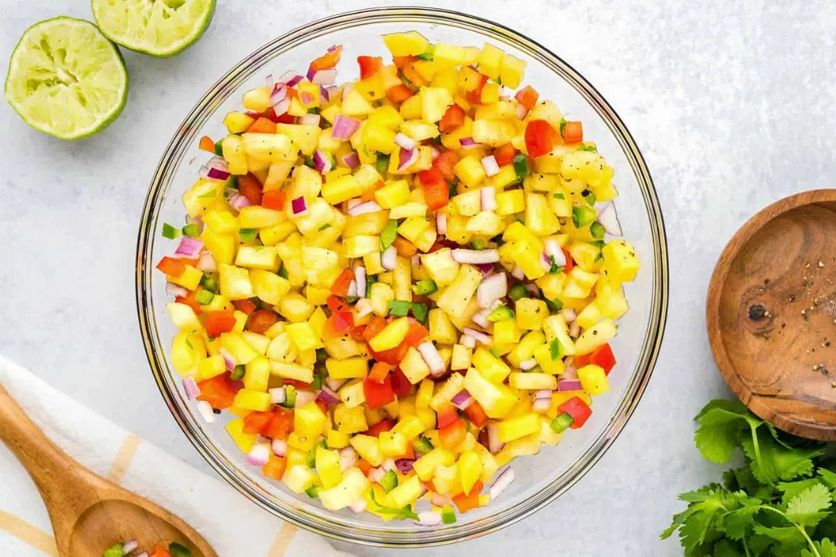 Pineapple Mango Pico De Gallo