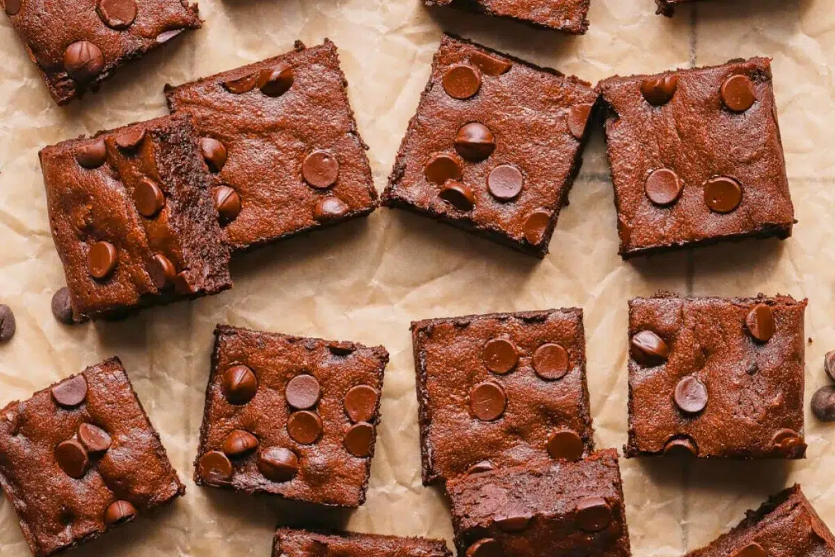 Protein Brownies close up look.