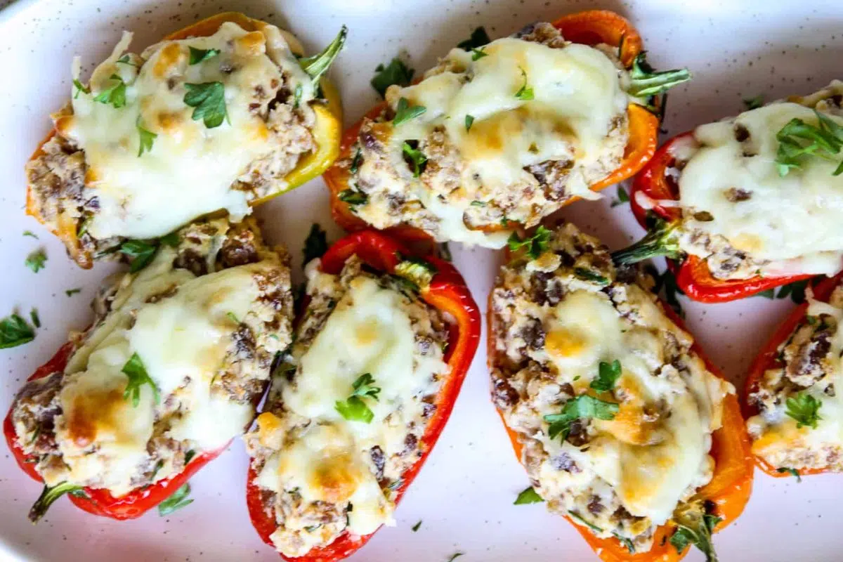 Sausage Stuffed Mini Peppers