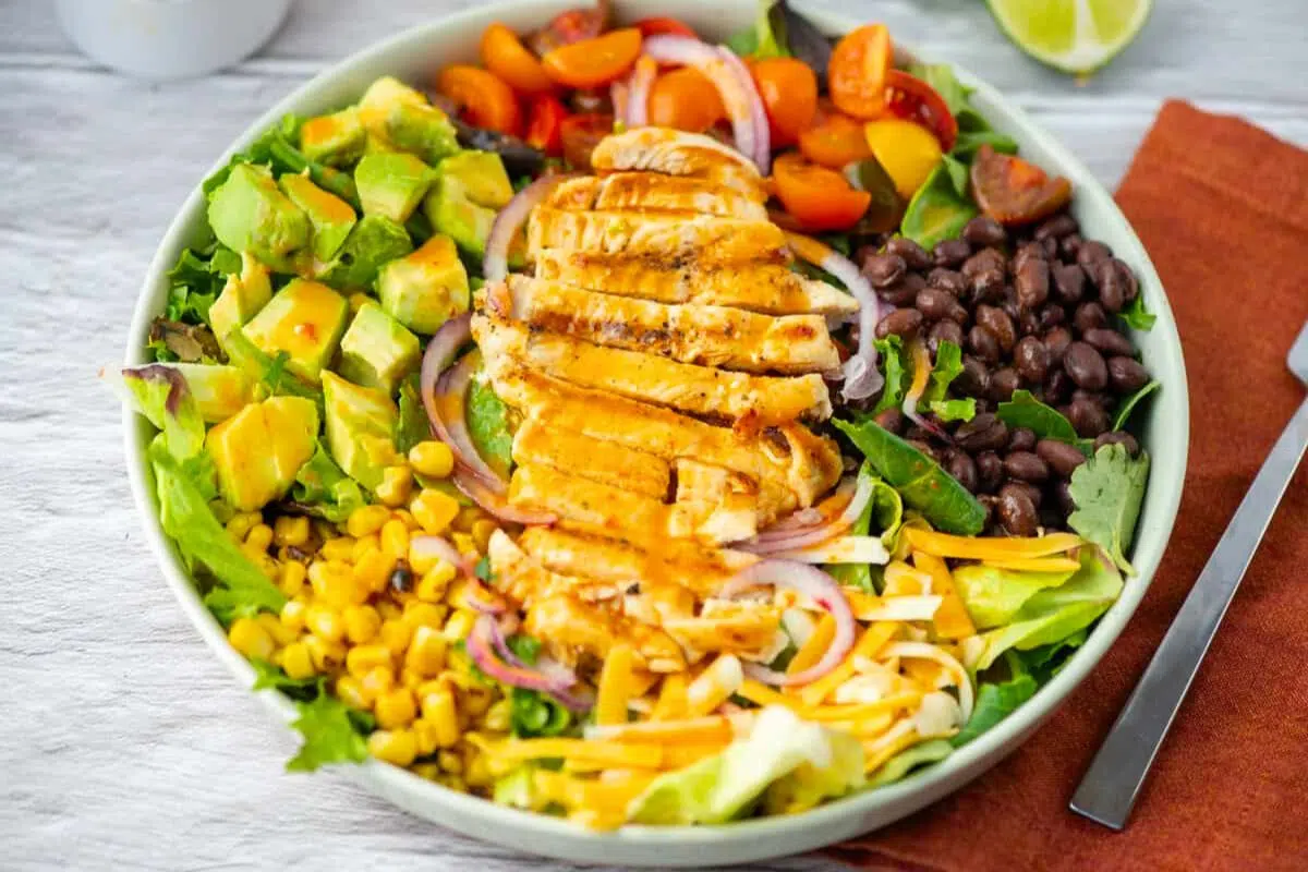 Southwestern Cobb Salad served in a bowl.