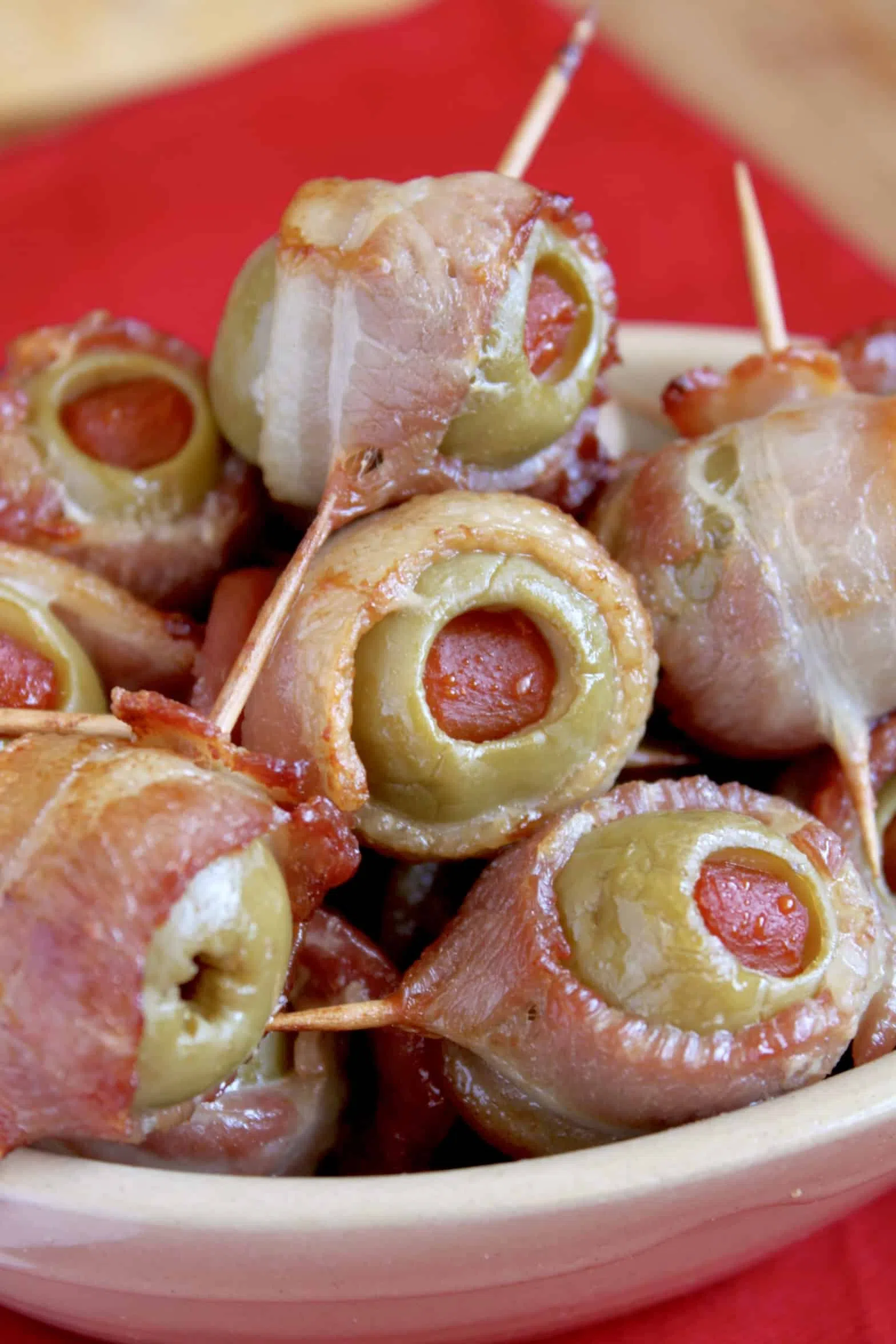 Bacon‑Wrapped Olives