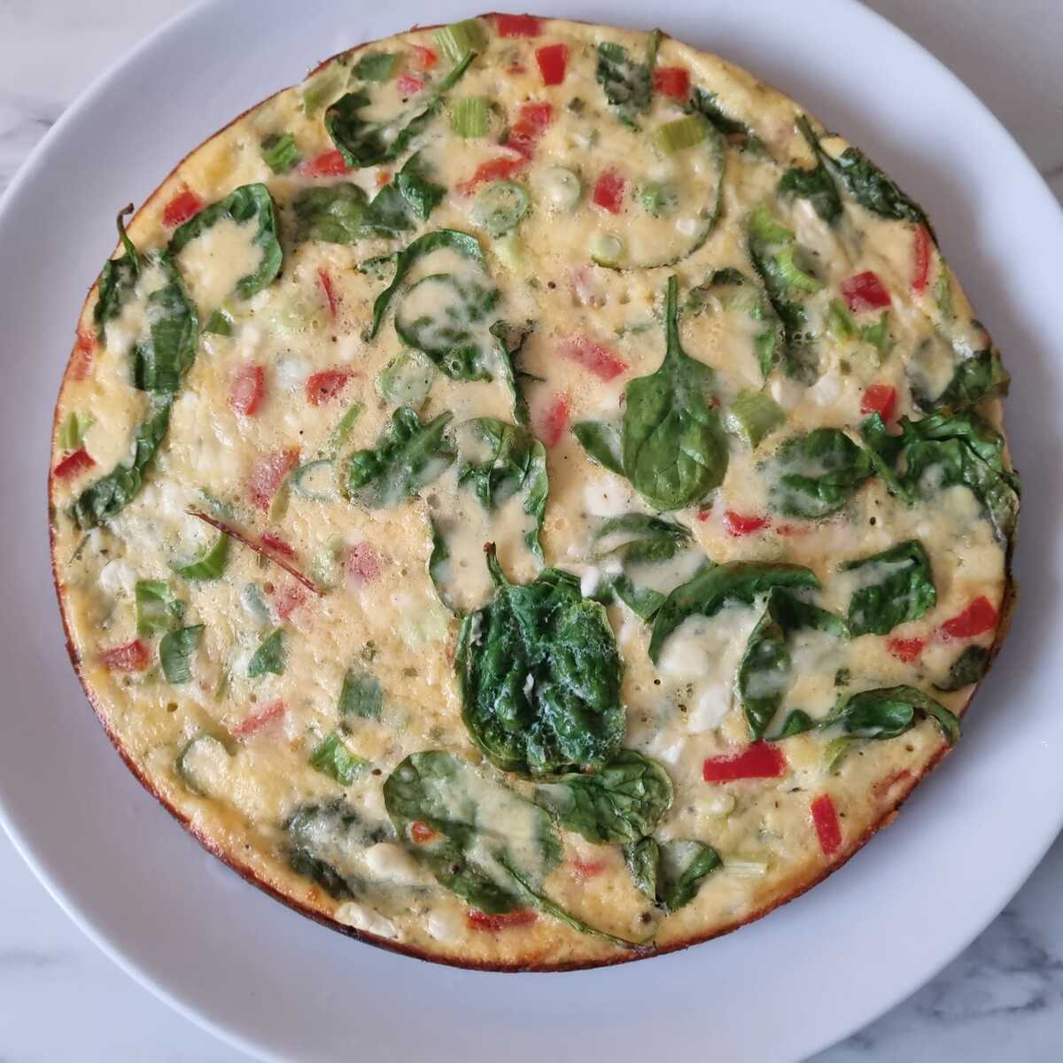Crustless Cottage Cheese Quiche