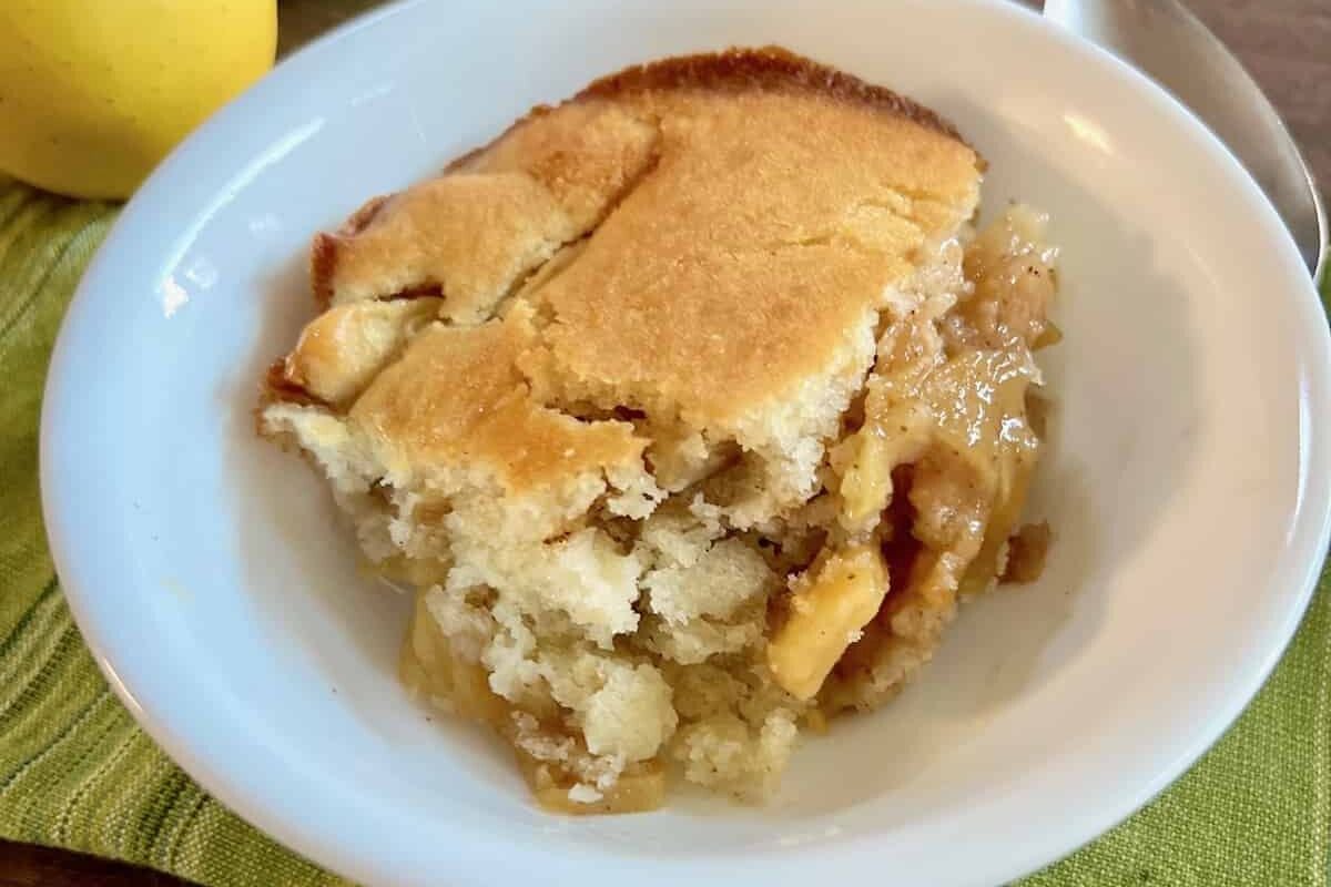 Apple Cobbler close up look.