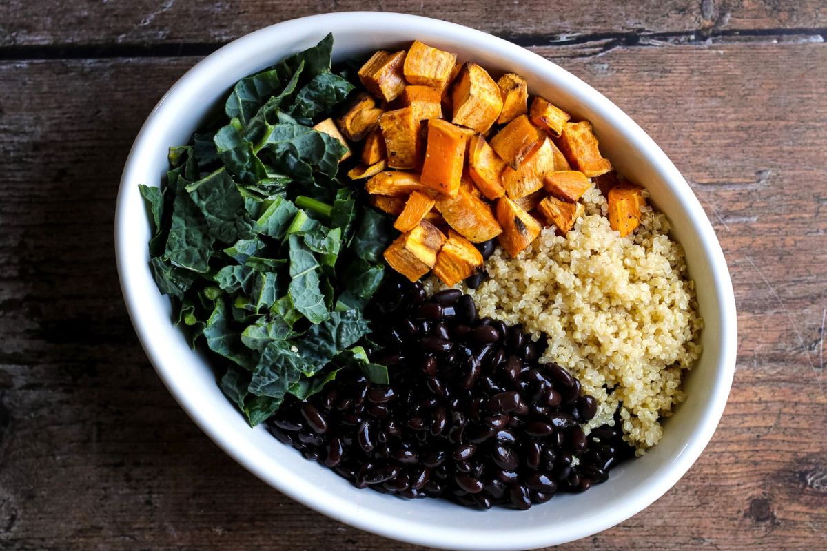 Sweet Potato Casserole overhead view.