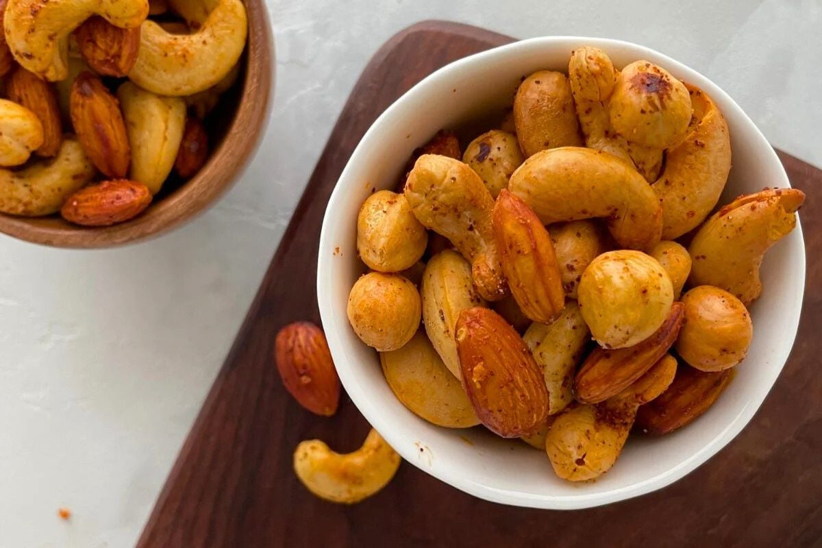 Tajin Nuts overhead view.