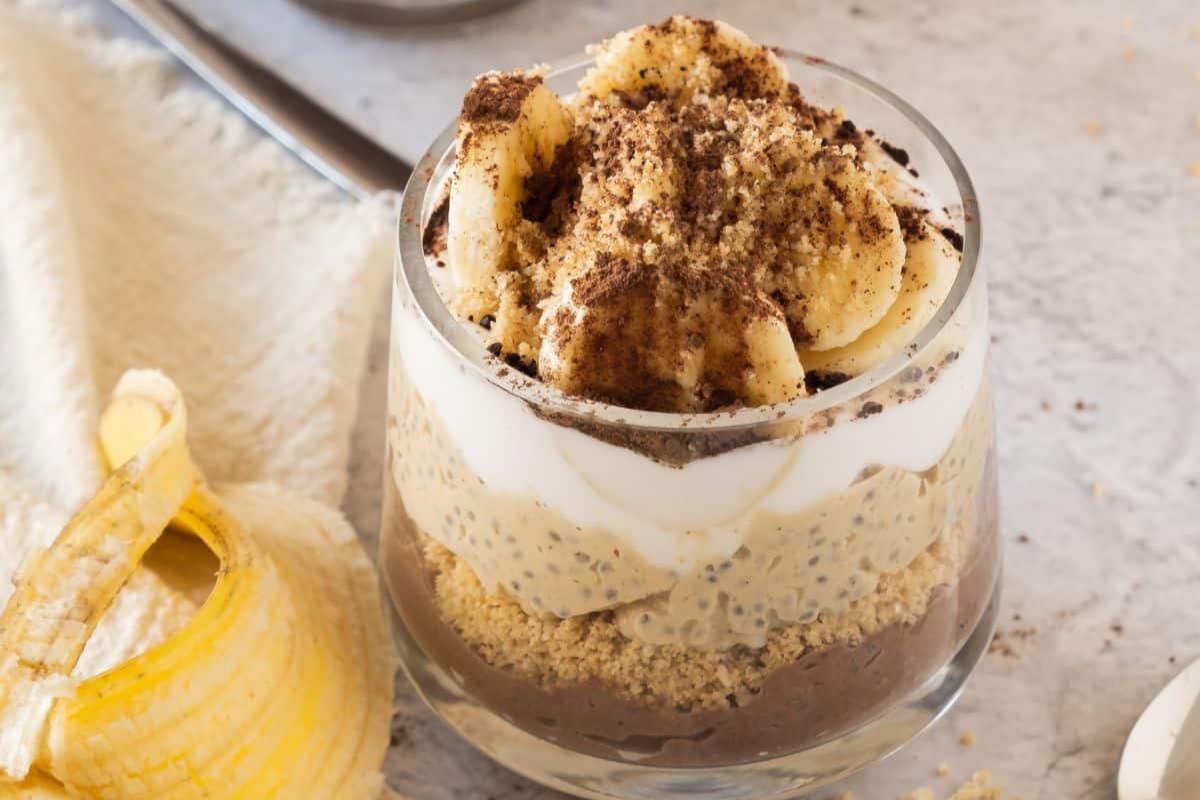 Breakfast chia seed pudding.