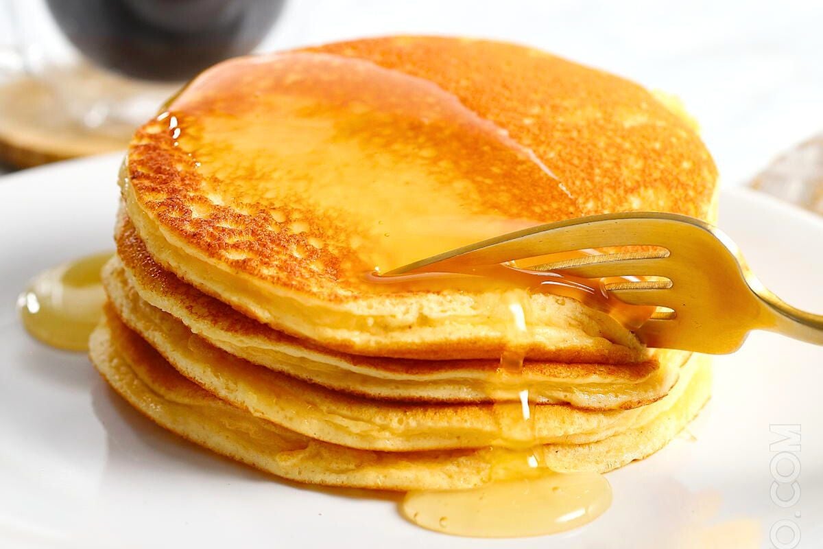 Protein Pancakes close up look.