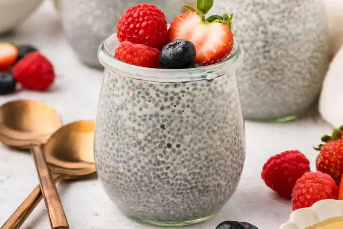Chia seed pudding.