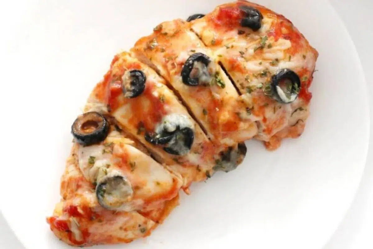 Pizza Chicken Bake close up look.