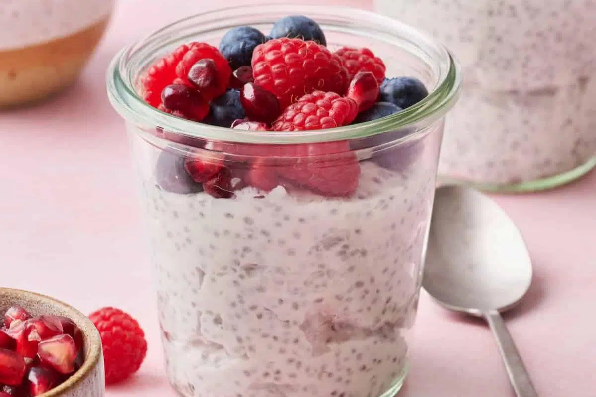 Chia pudding parfaits.