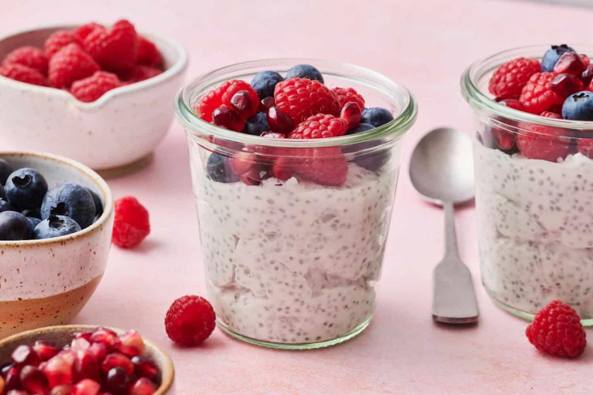 Chia pudding parfaits.