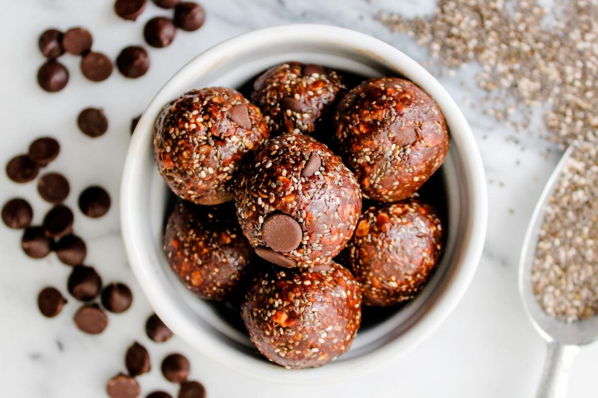 Chocolate chia balls.