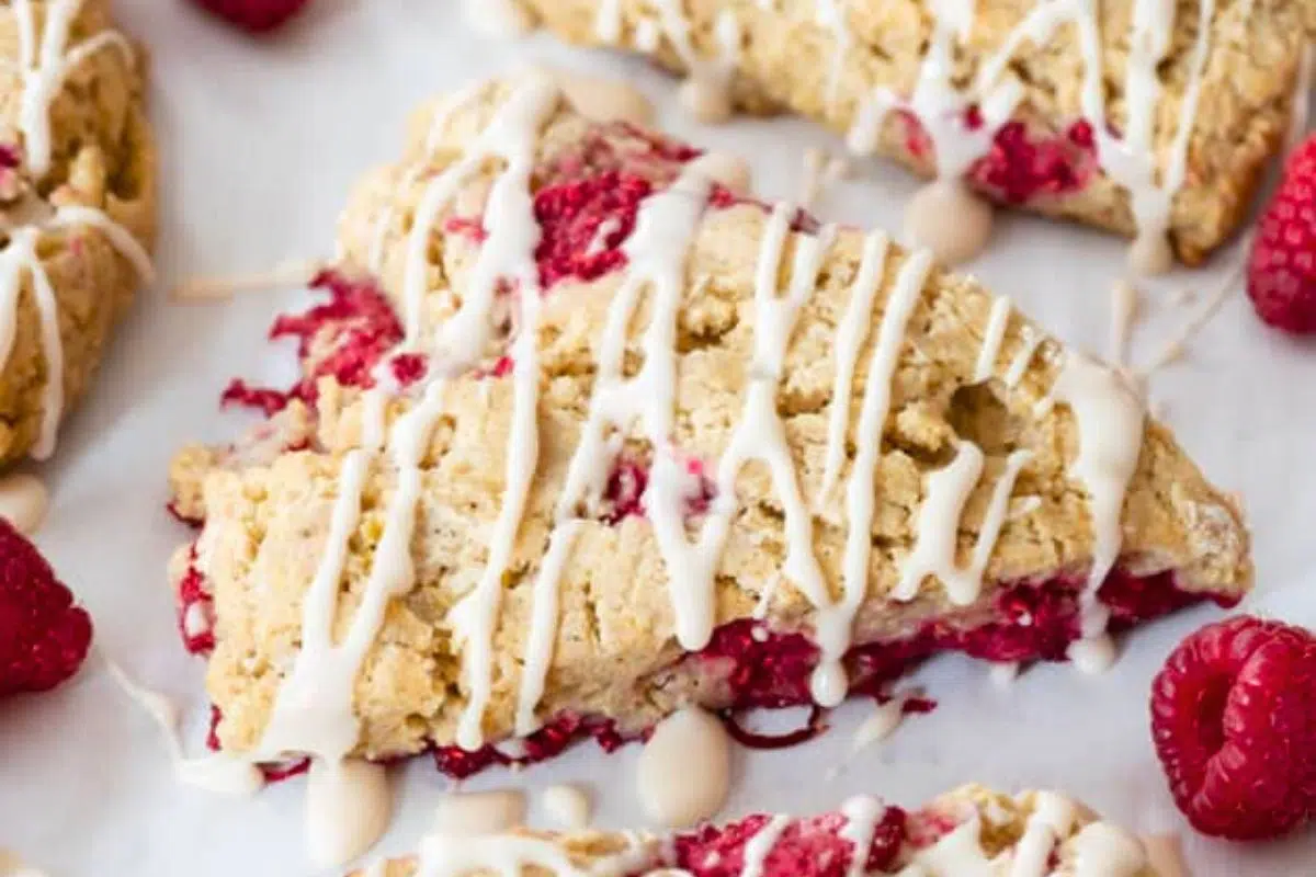 Scones close up look.