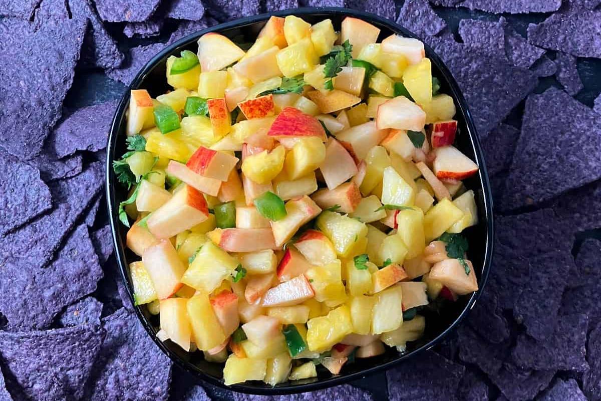 Peach pineapple salsa.