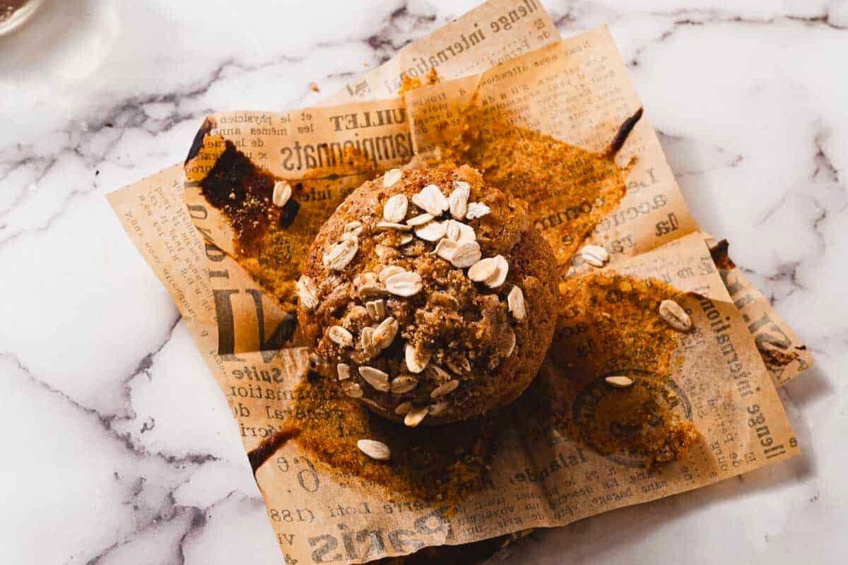 Pumpkin Spice Muffins overhead view.