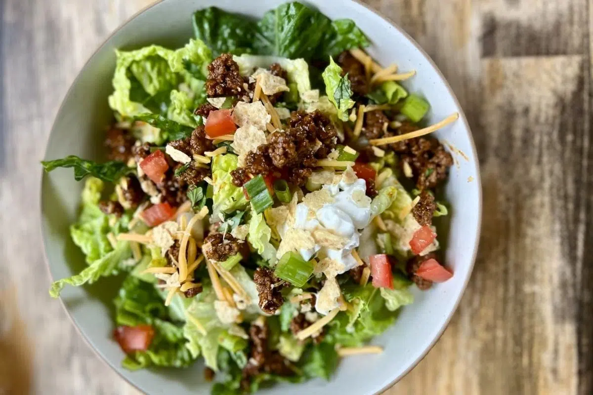 Taco Salad in a bowl.