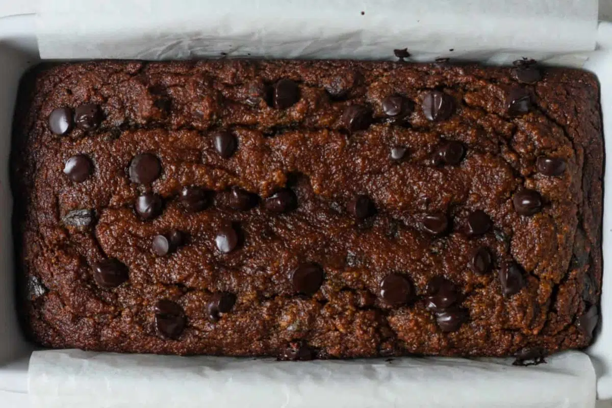Almond Flour Pumpkin Bread overhead view.