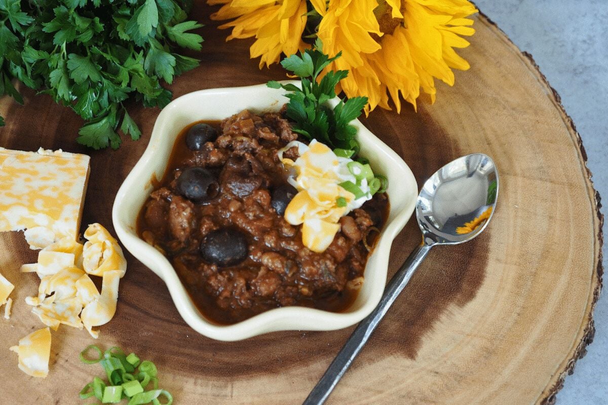 Cinnamon Chili in a bowl.