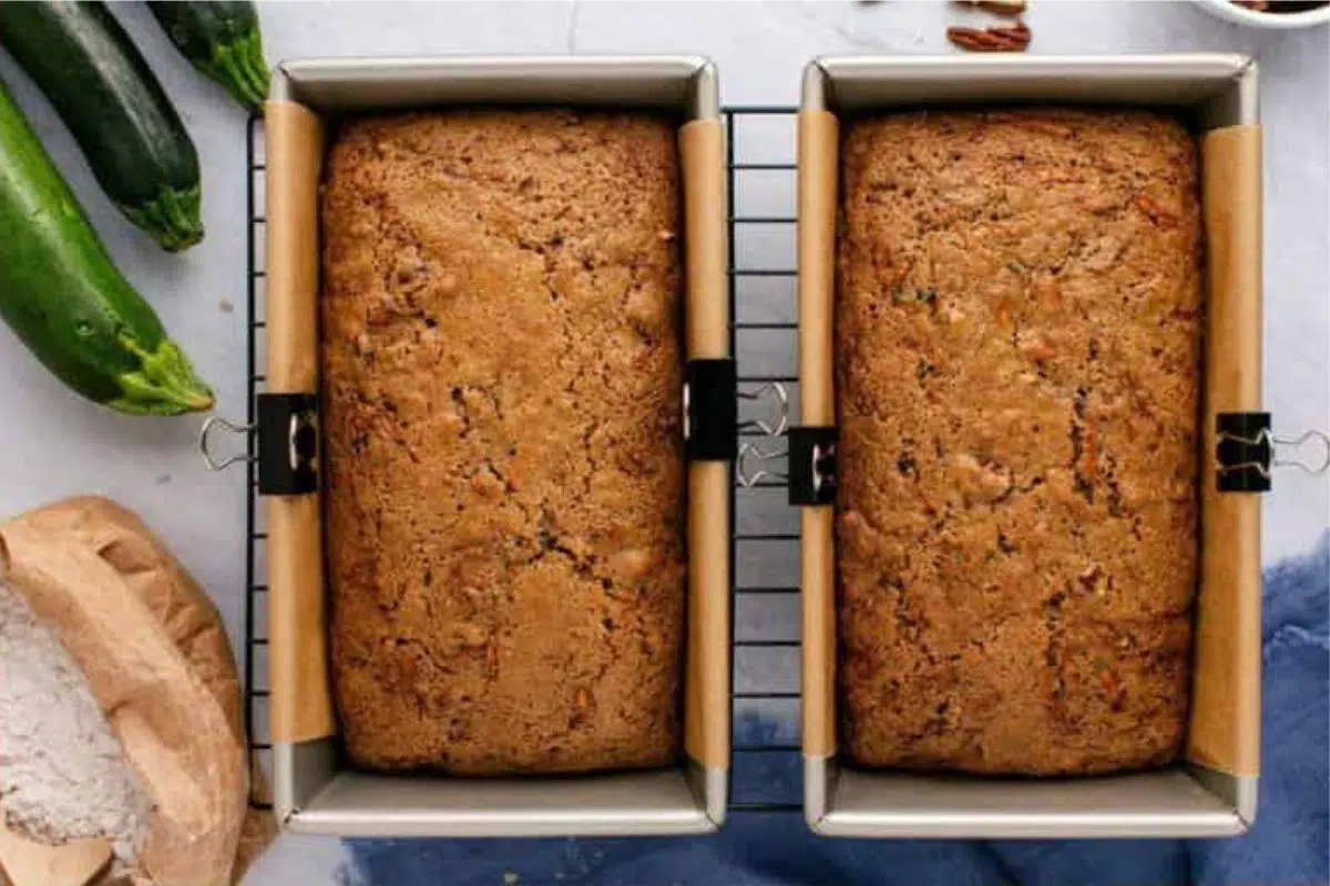 Zucchini Bread overhead view.