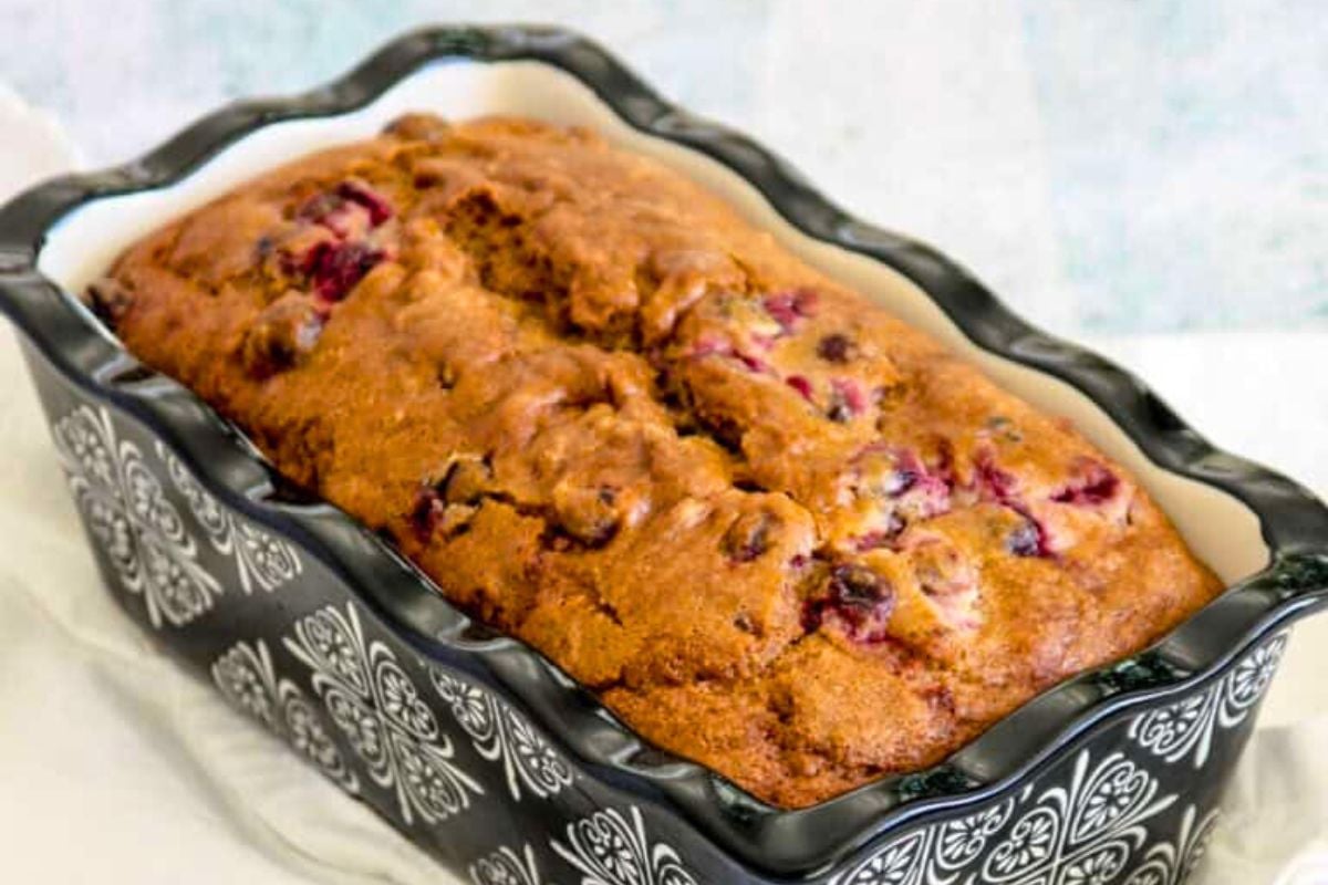Cranberry Walnut Bread close up look.