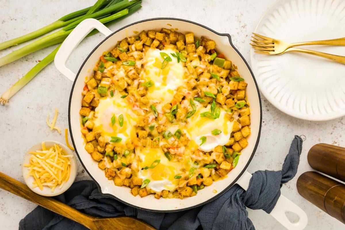 Breakfast Skillet overhead view.