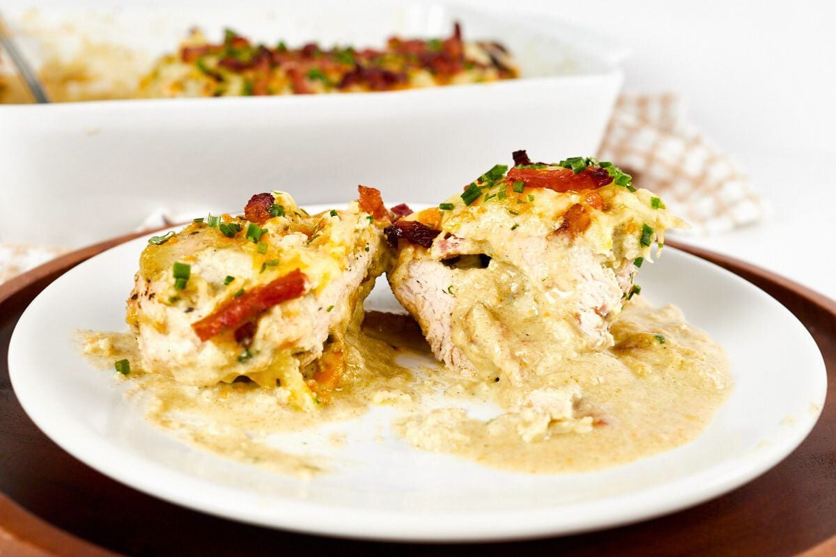 Keto Crack Chicken on a plate.