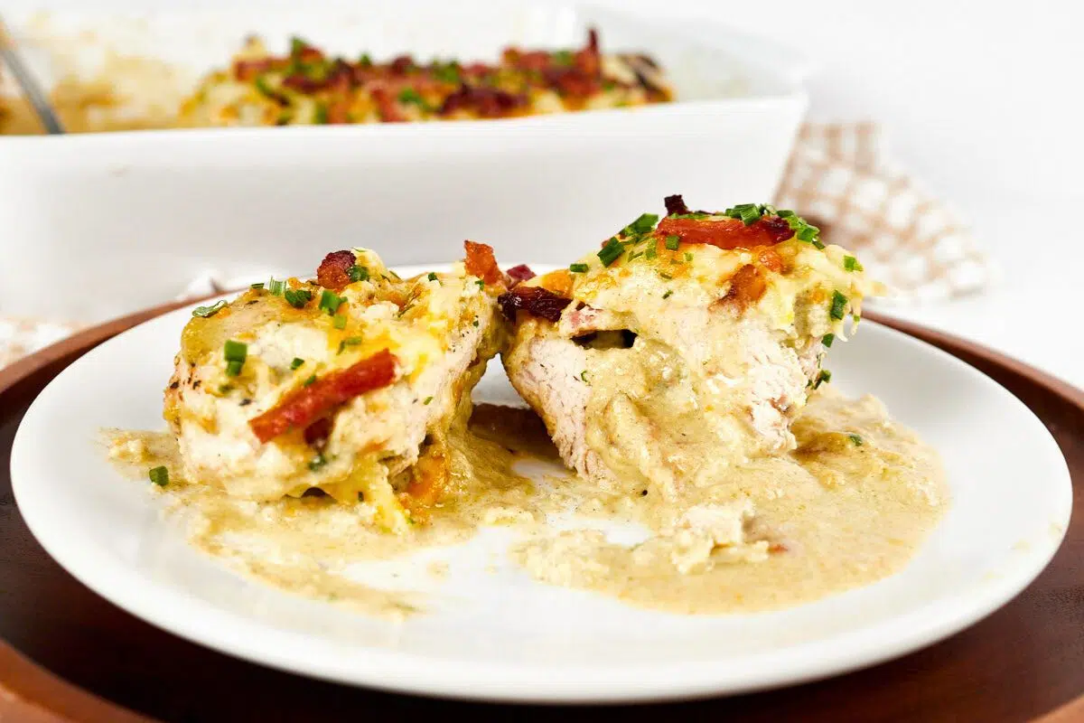 Keto Crack Chicken on a plate.