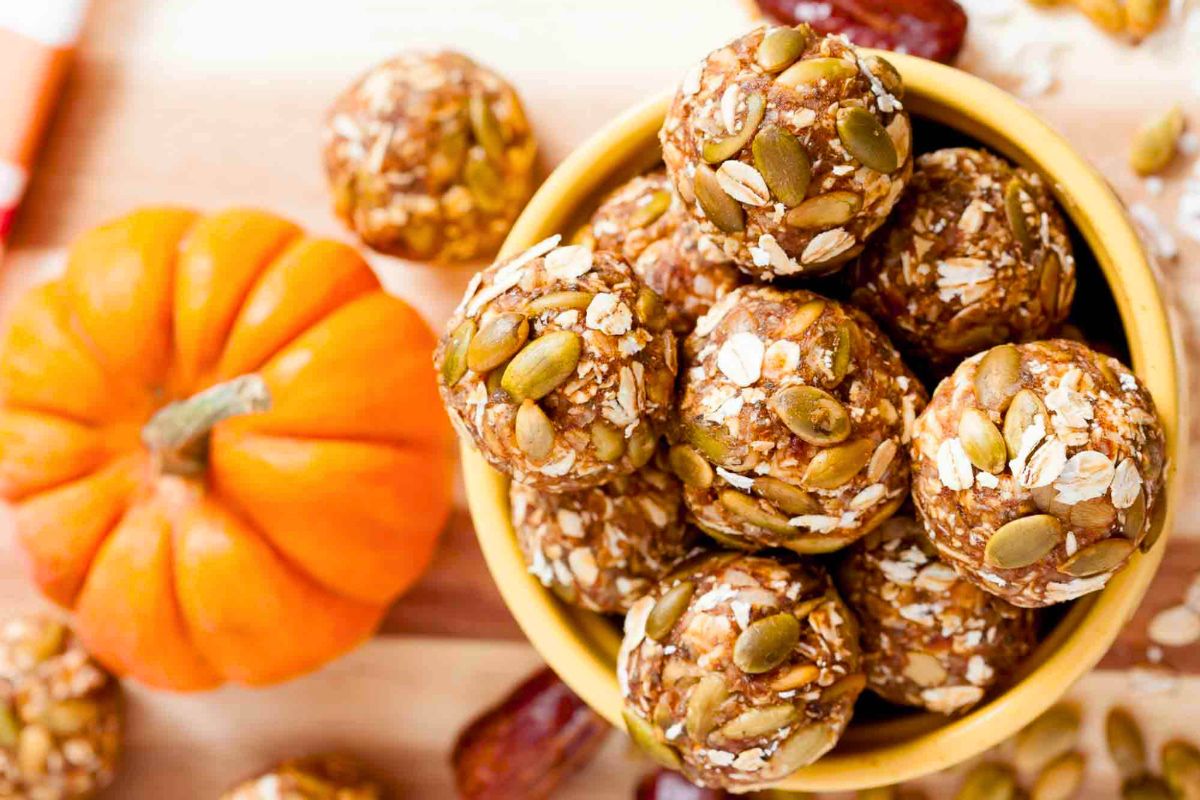 No-Bake Energy Balls in a bowl.