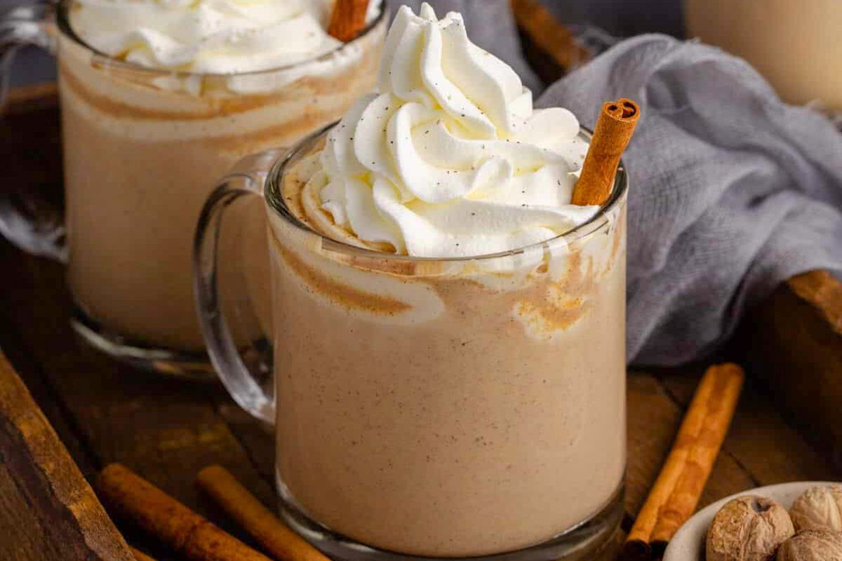 Pumpkin Chai Latte in a mug.