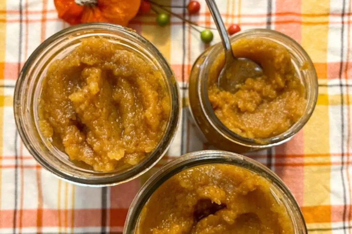 Pumpkin Pie Applesauce overhead view.