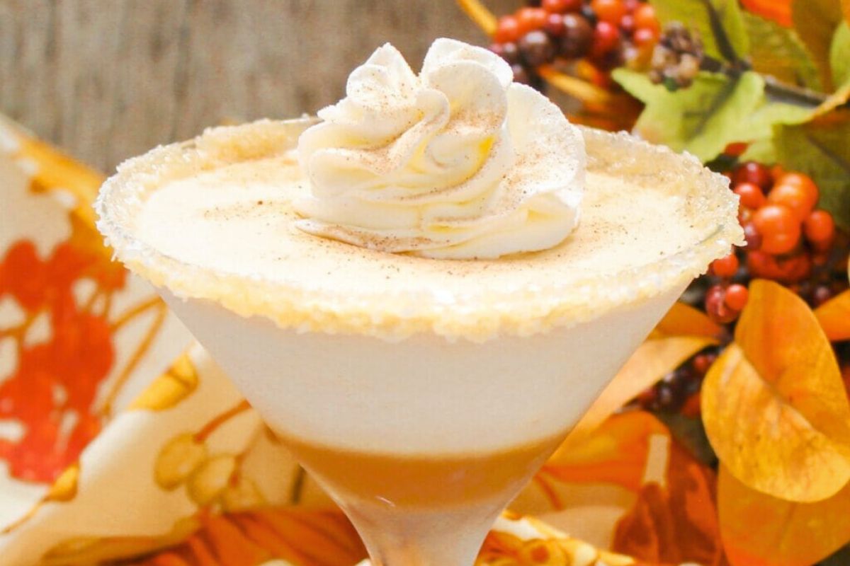 Pumpkin Pie Martini close up look.
