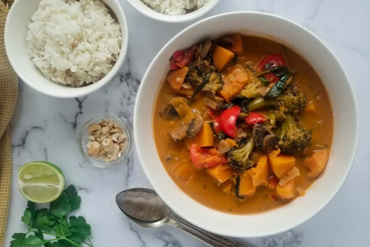 Sweet Potato Curry in a bowl.