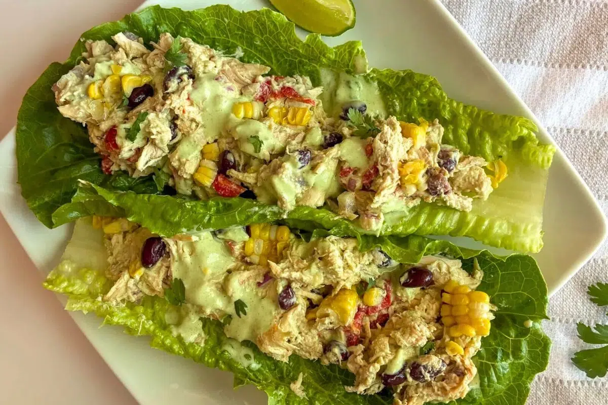 Southwest Chicken Salad on a plate.
