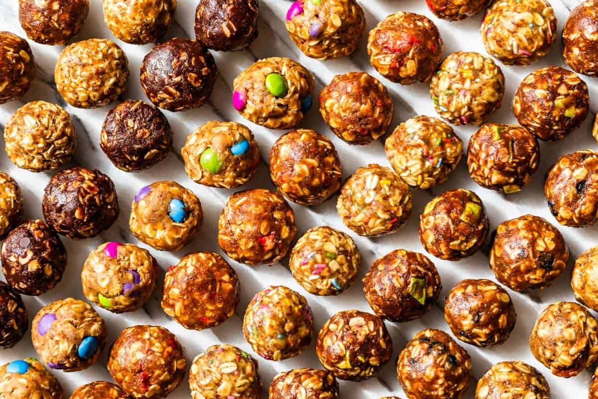 Energy Bites overhead view.