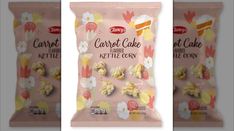 Product image of the Clancy's carrot cake or sweet vanilla kettle corn